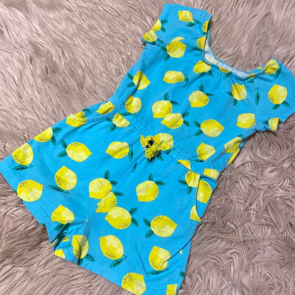 Girls Lemon Romper